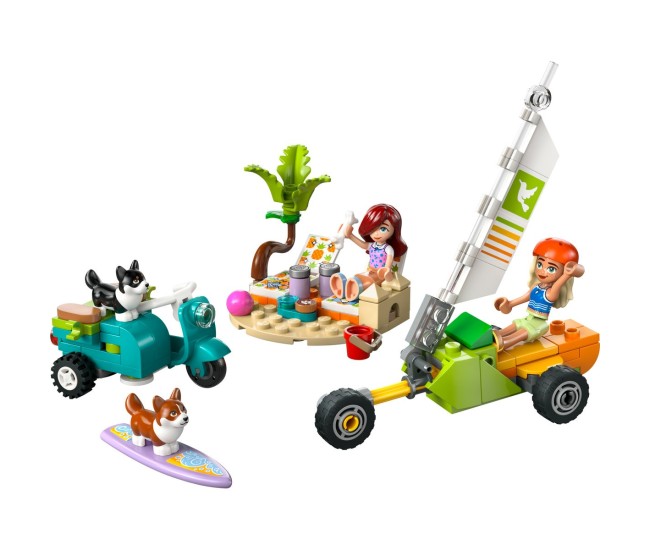 Lego friends aventuri cu catei la surfing si pe scuter 42641 Lego friends aventuri cu catei la surfing si pe scuter 42641