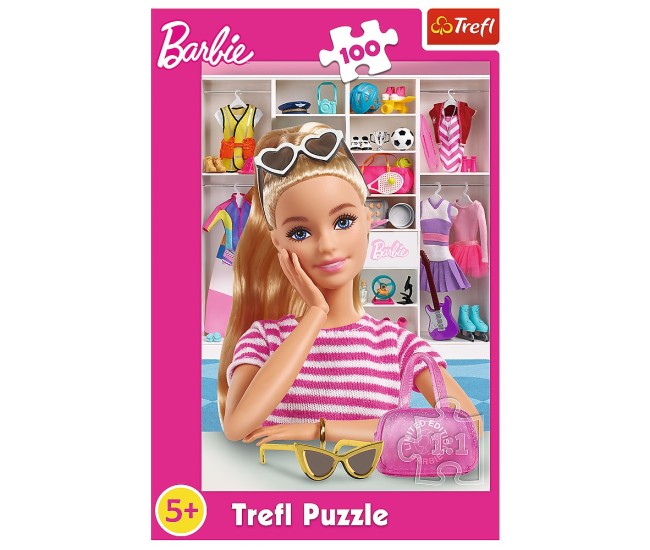 Puzzle trefl 100 barbie sa o cunoastem pe barbie Puzzle trefl 100 barbie sa o cunoastem pe barbie