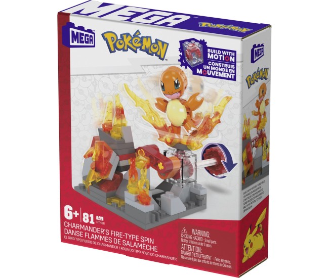 Pokemon mega set de constructie roata de foc a lui charmander Pokemon mega set de constructie roata de foc a lui charmander