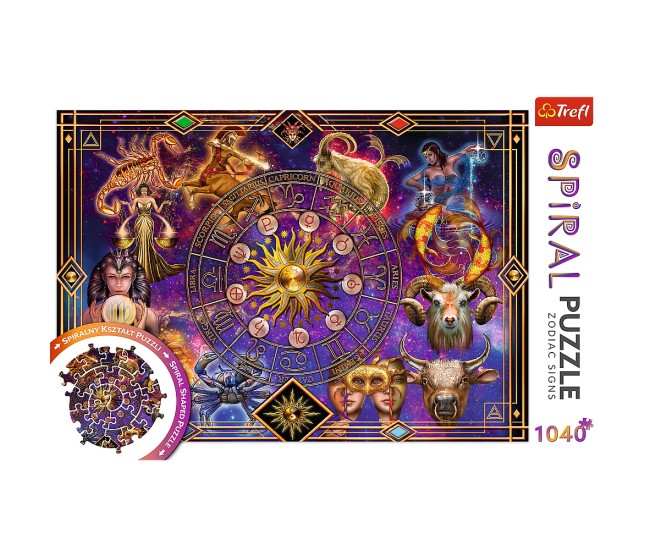 Puzzle trefl spiral 1040 piese semne zodiacale Puzzle trefl spiral 1040 piese semne zodiacale
