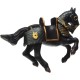 Papo figurina cal negru in armura Papo figurina cal negru in armura