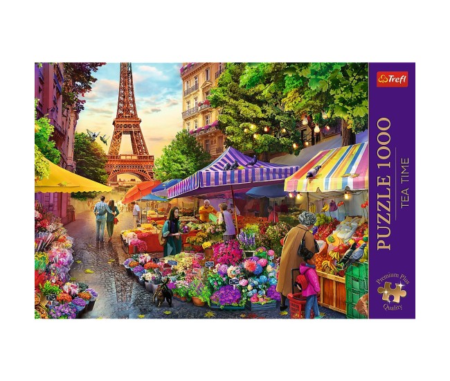 Puzzle trefl 1000 premium plus tea time piata de flori Puzzle trefl 1000 premium plus tea time piata de flori