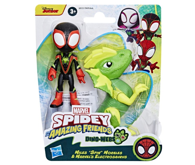 Spidey si prietenii marvel dino webs miles spin morales si marvel's electrosaurus Spidey si prietenii marvel dino webs miles spin morales si marvel's electrosaurus