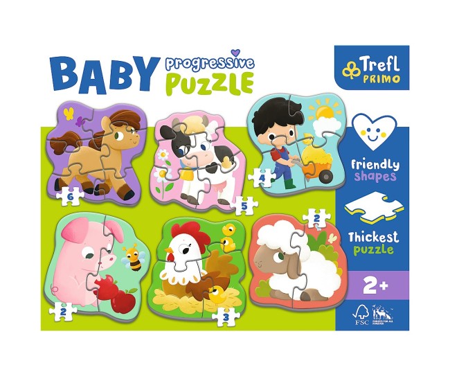 Puzzle trefl primo baby progressive ferma Puzzle trefl primo baby progressive ferma
