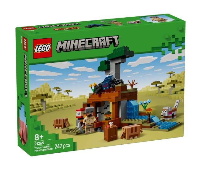 Lego minecraft expeditia de minerit cu tatu 21269 Lego minecraft expeditia de minerit cu tatu 21269