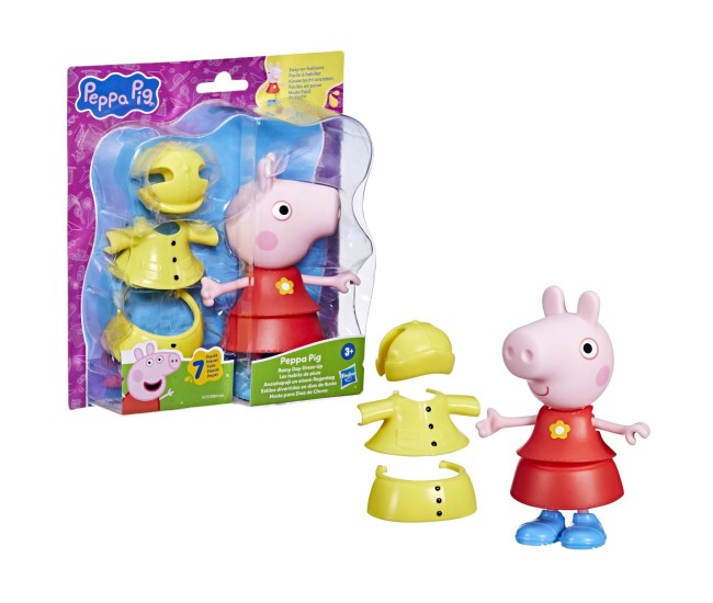 Peppa pig set figurina si accesorii vestimentare purcelusa peppa pig 15cm Peppa pig set figurina si accesorii vestimentare purcelusa peppa pig 15cm