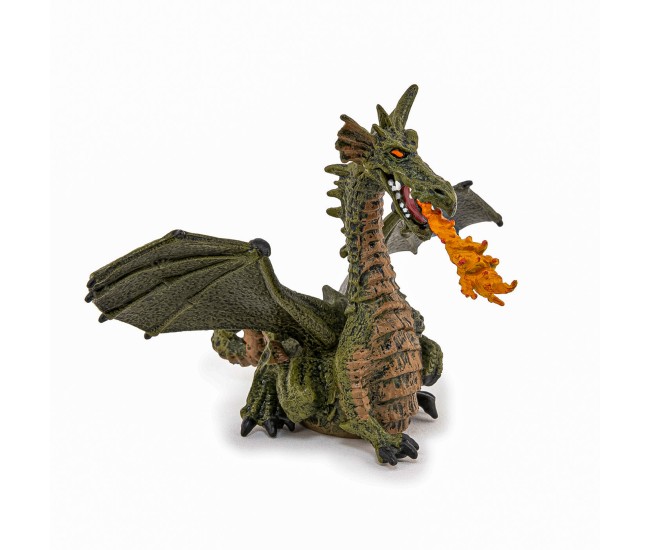 Papo figurina dragon verde inaripat cu flacara Papo figurina dragon verde inaripat cu flacara