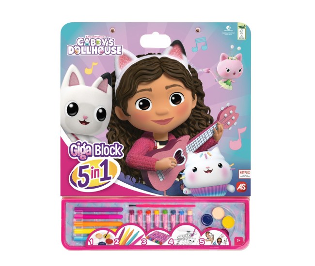 Set pentru desen giga block 5 in 1 gabby dollhouse Set pentru desen giga block 5 in 1 gabby dollhouse
