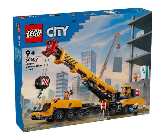 Lego city macara mobila galbena de constructii 60409 Lego city macara mobila galbena de constructii 60409
