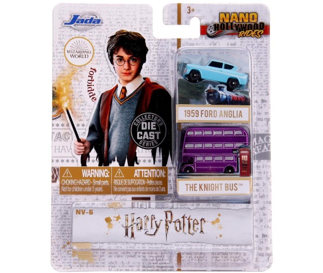 Harry potter2 set 2 masinute the knight bus si ford anglia 1959 Harry potter2 set 2 masinute the knight bus si ford anglia 1959
