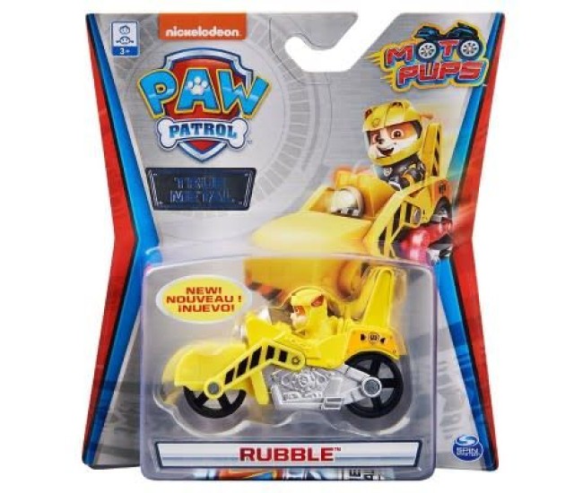 Patrula catelusilor macheta metalica rubble cu motocicleta Patrula catelusilor macheta metalica rubble cu motocicleta