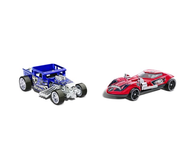 Hot wheels set 2 masinute metalice pull back bone shaker si twin mill 1:43 Hot wheels set 2 masinute metalice pull back bone shaker si twin mill 1:43