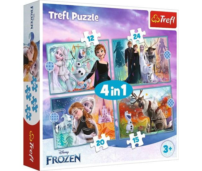 Puzzle trefl 4in1 frozen 2 uimitoarea lume disney Puzzle trefl 4in1 frozen 2 uimitoarea lume disney