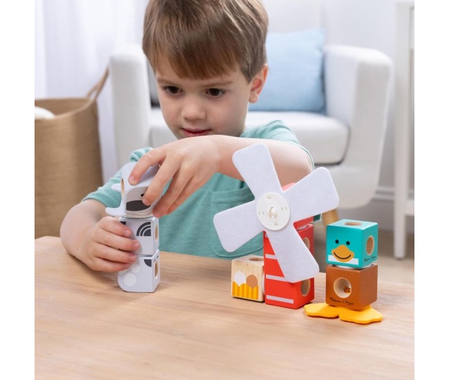 Melissa and doug set de constructie prietenii de la ferma