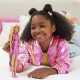 Barbie papusa barbie fashionistas blonda cu rochita roz metalica Barbie papusa barbie fashionistas blonda cu rochita roz metalica