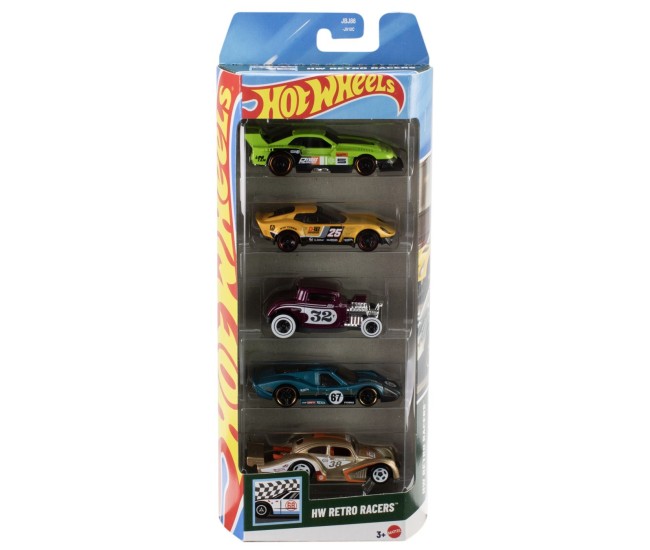 Set 5 masini hot wheels hw retro racers Set 5 masini hot wheels hw retro racers