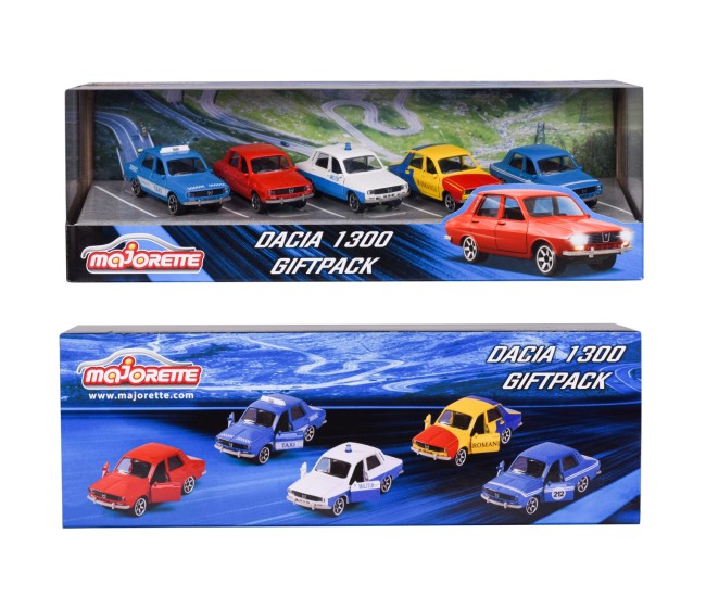 Majorette set 5 masinute metalice dacia 1300 7.5cm Majorette set 5 masinute metalice dacia 1300 7.5cm