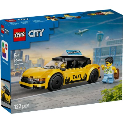 Lego city taxi galben 60487 Lego city taxi galben 60487