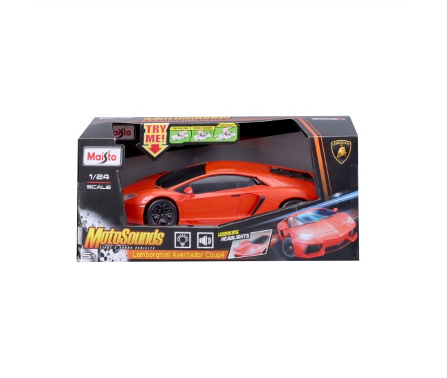 Maisto masinuta cu sunete si lumini lamborghini aventador coupe scara 1 la 24 Maisto masinuta cu sunete si lumini lamborghini aventador coupe scara 1 la 24