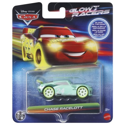 Cars glow racers masinuta metalica chase racelott 1:55 Cars glow racers masinuta metalica chase racelott 1:55