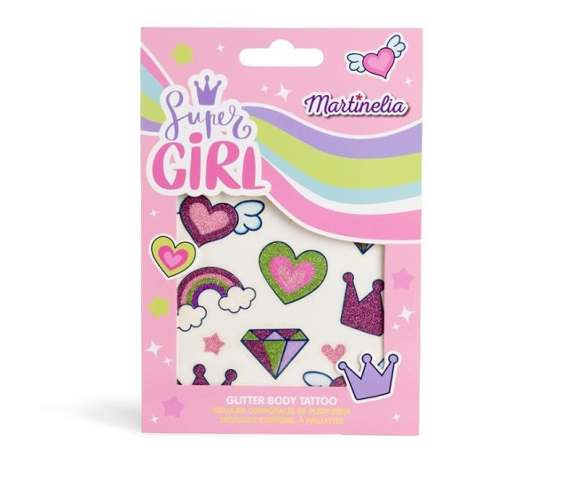 Martinelia super girl tatuaje cu sclipici Martinelia super girl tatuaje cu sclipici