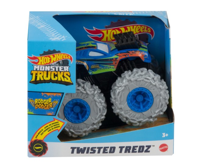 Hot wheels monster truck masinuta twister tredz roger dodger scara 1:43 Hot wheels monster truck masinuta twister tredz roger dodger scara 1:43