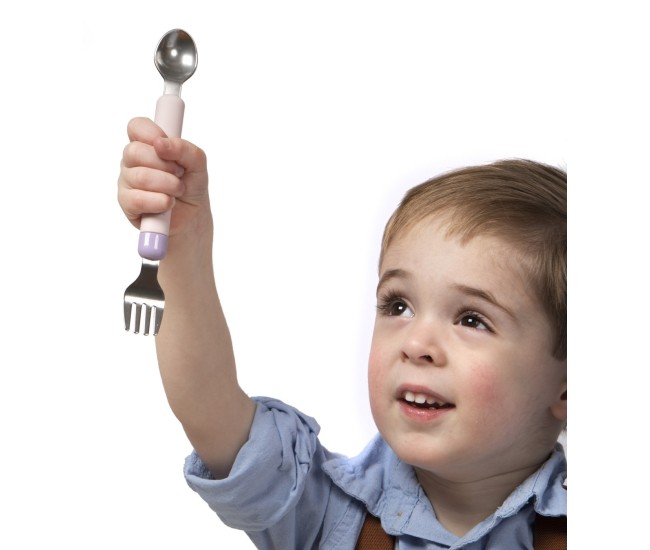 Set lingurita-furculita, melii, pink&purple Set lingurita-furculita, melii, pink&purple