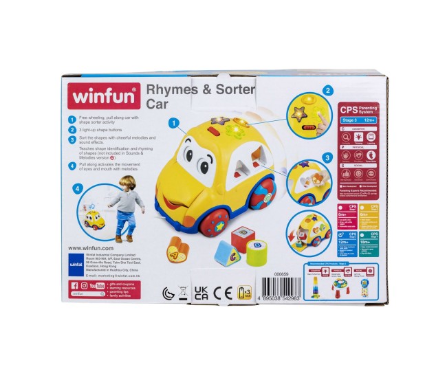Winfun jucarie masina de sortat forme cu sunete Winfun jucarie masina de sortat forme cu sunete