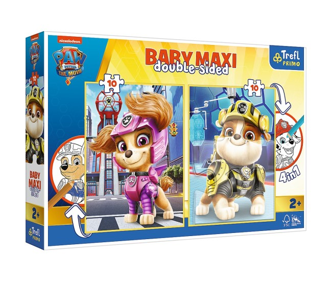 Puzzle trefl primo baby maxi 2x10 patrula catelusilor echipa Puzzle trefl primo baby maxi 2x10 patrula catelusilor echipa