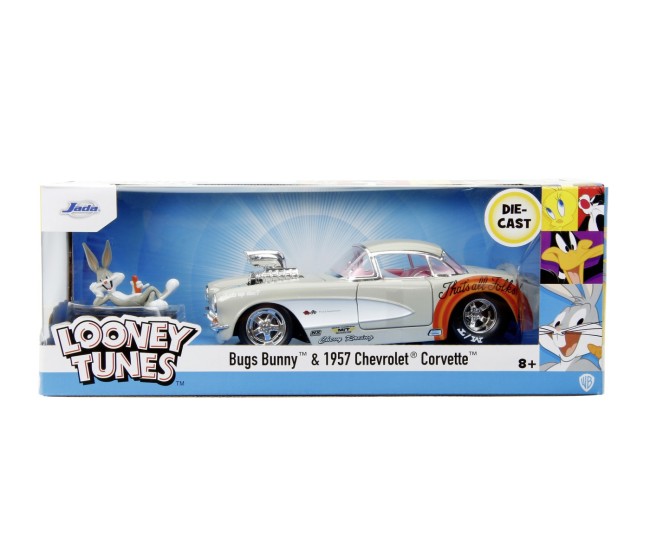 Jada masinuta metalica bugs bunny 1957 chevrolet corvette 1:24 Jada masinuta metalica bugs bunny 1957 chevrolet corvette 1:24