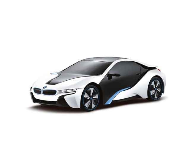 Masina cu telecomanda bmw i8 alba scara 1 la 24 Masina cu telecomanda bmw i8 alba scara 1 la 24