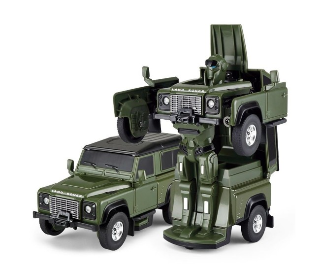 Masinuta metalica convertibila land rover defender verde cu scara 1 la 32 Masinuta metalica convertibila land rover defender verde cu scara 1 la 32