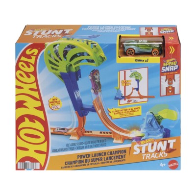 Hot wheels stunt tracks pista pentru cascadorii campionul lansarii puternice cu masinuta inclusa Hot wheels stunt tracks pista pentru cascadorii campionul lansarii puternice cu masinuta inclusa