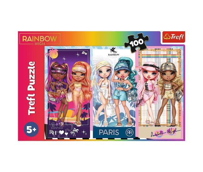Puzzle trefl 100 rainbow high papusile deosebite Puzzle trefl 100 rainbow high papusile deosebite