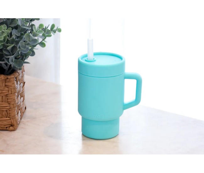 Cana silicon cu pai, melii, blue