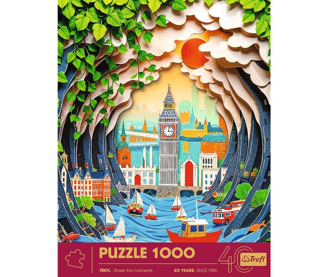 Puzzle trefl 1000 editia aniversara 40 de ani 3d londra Puzzle trefl 1000 editia aniversara 40 de ani 3d londra