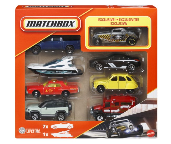 Matchbox set 8 masinute metalice exclusiv ford coupe zamac 1933 scara 1 la 64 Matchbox set 8 masinute metalice exclusiv ford coupe zamac 1933 scara 1 la 64