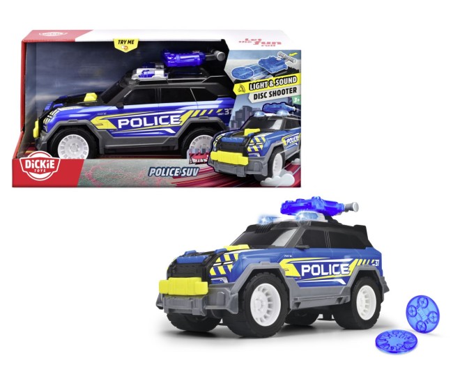 Dickie masina de politie suv cu sunete si lumini 30cm Dickie masina de politie suv cu sunete si lumini 30cm