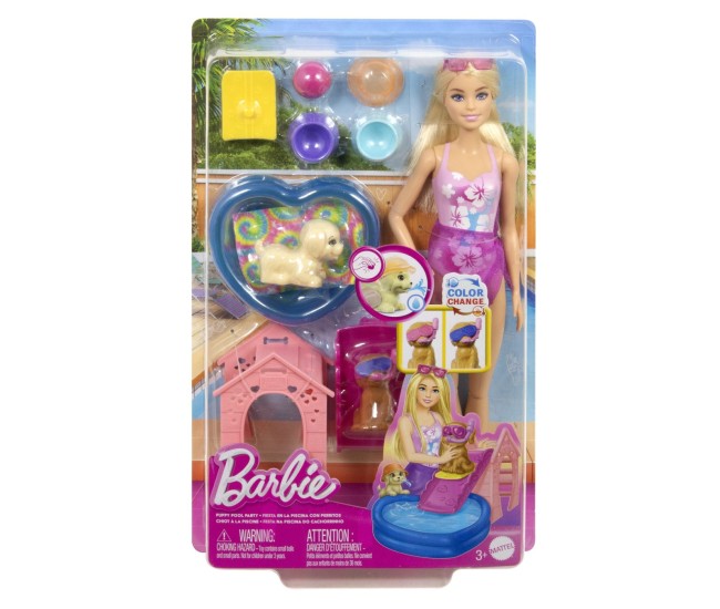Barbie color change petrecerea catelusului la piscina Barbie color change petrecerea catelusului la piscina