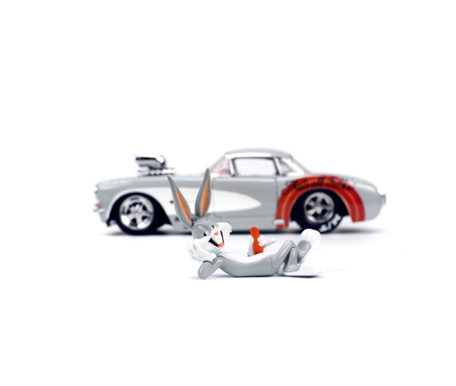 Jada masinuta metalica bugs bunny 1957 chevrolet corvette 1:24 Jada masinuta metalica bugs bunny 1957 chevrolet corvette 1:24