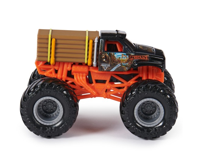 Monster jam set 2 masinute metalice lumberjack si axe scara 1:64 Monster jam set 2 masinute metalice lumberjack si axe scara 1:64