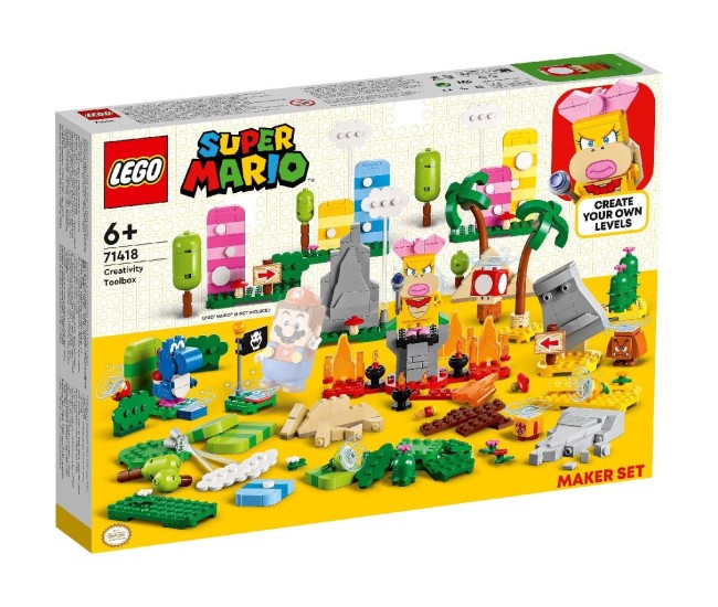 Lego super mario set de creator cutia de unelte pentru creativitate 71418