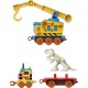 Thomas locomotiva cu vagon push along dino