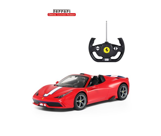 Masina cu telecomanda ferrari 458 rosie scara 1 la 14 Masina cu telecomanda ferrari 458 rosie scara 1 la 14