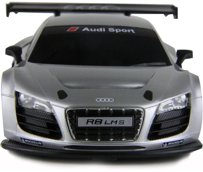 Masina cu telecomanda audi r8 argintiu cu scara 1 la 24