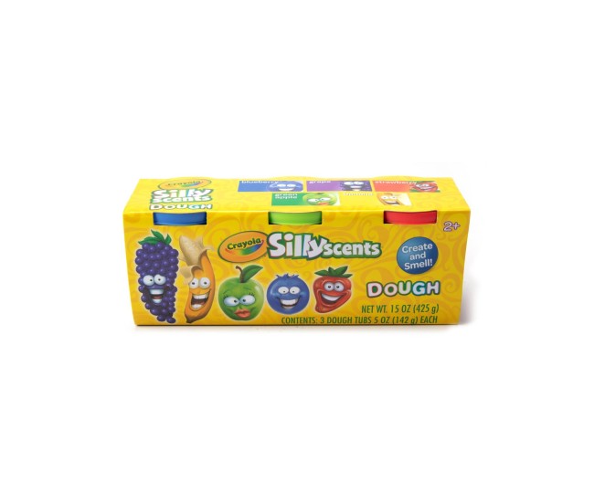 Crayola silly scent set 3 borcanase cu plastilina parfumata 142g Crayola silly scent set 3 borcanase cu plastilina parfumata 142g