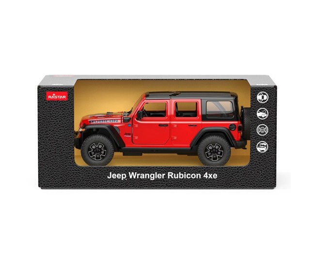 Masinuta metalica jeep wrangler rubicon 4xe rosu scara 1 la 24 Masinuta metalica jeep wrangler rubicon 4xe rosu scara 1 la 24
