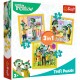 Puzzle trefl 3in1 distractie in familia trefiliki Puzzle trefl 3in1 distractie in familia trefiliki