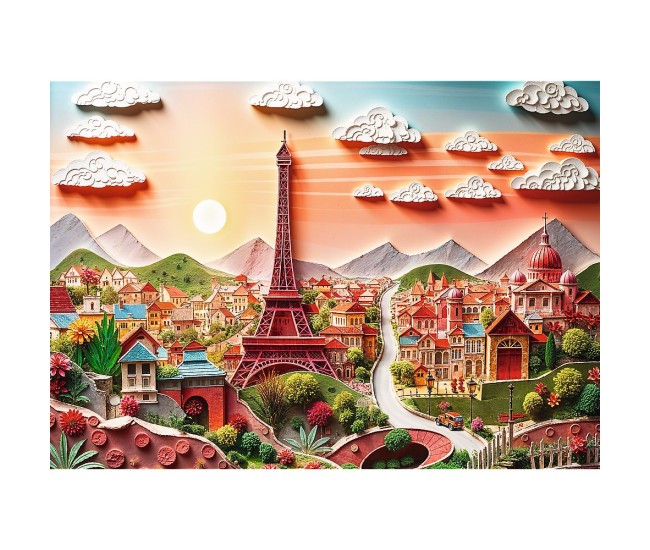 Puzzle trefl 1000 editia aniversara 40 de ani 3d paris Puzzle trefl 1000 editia aniversara 40 de ani 3d paris
