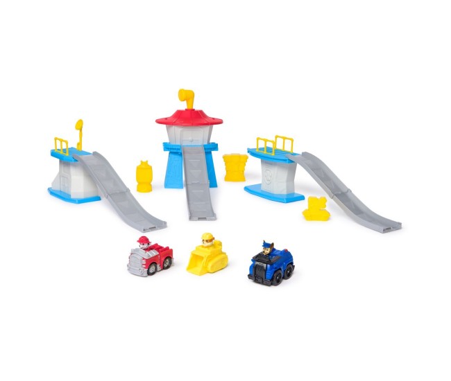 Patrula catelusilor set de joaca turn mini deluxe cu figurine si masinute